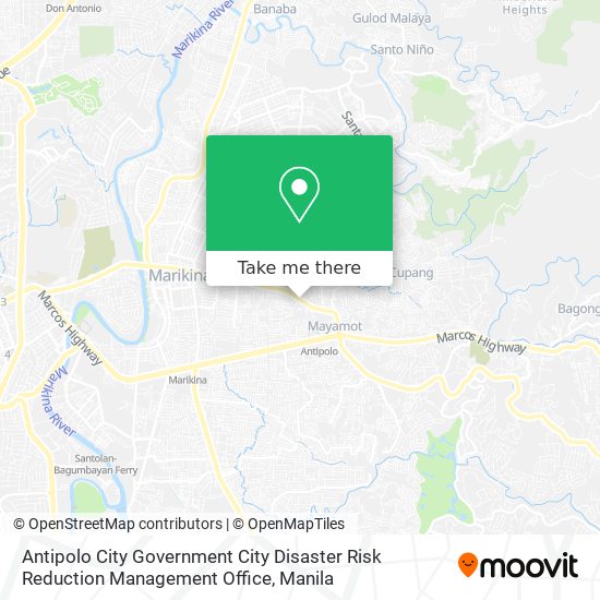 Antipolo City Government City Disaster Risk Reduction Management Office map