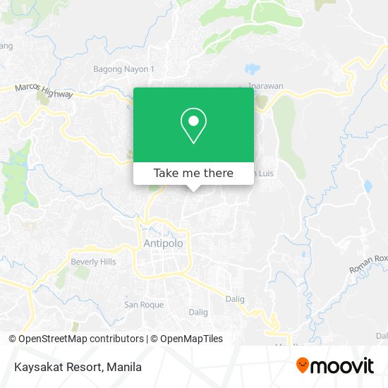 Kaysakat Resort map