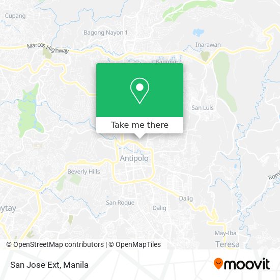 San Jose Ext map