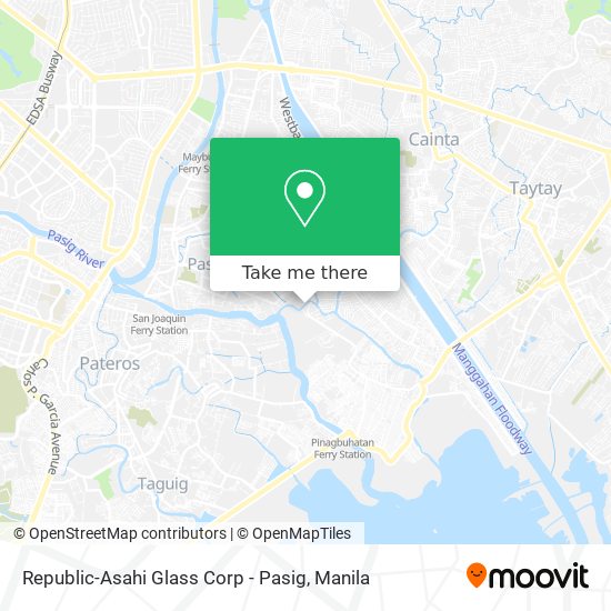 Republic-Asahi Glass Corp - Pasig map