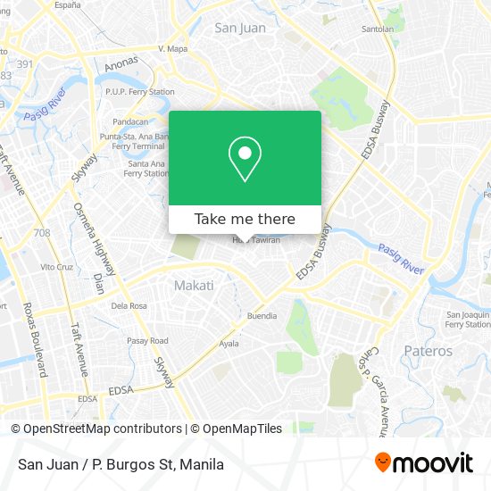 San Juan / P. Burgos St map