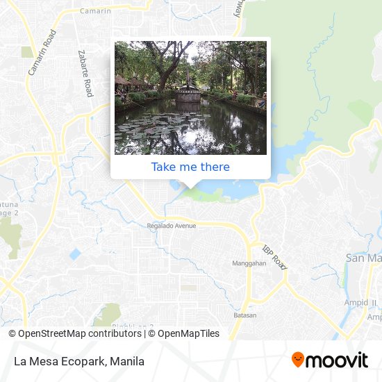 La Mesa Ecopark map