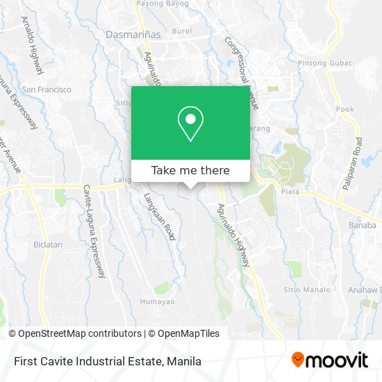 First Cavite Industrial Estate map