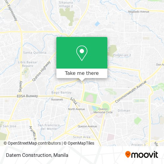 Datem Construction map