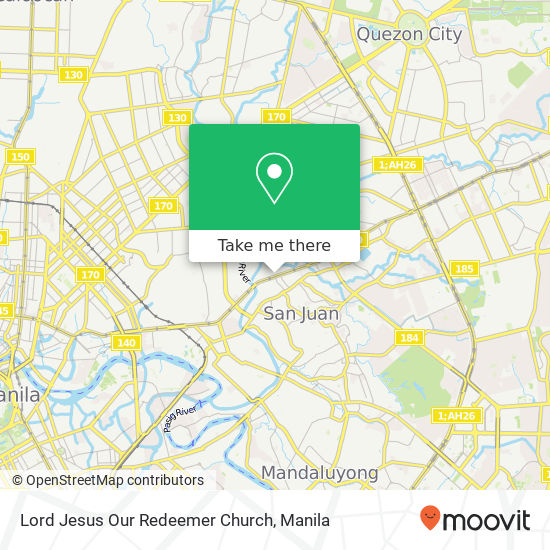 Lord Jesus Our Redeemer Church map