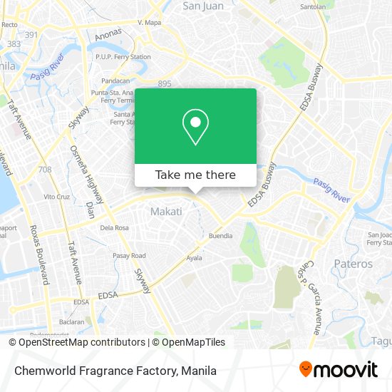 Chemworld Fragrance Factory map