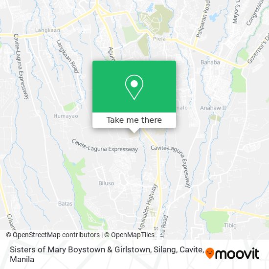 Sisters of Mary Boystown & Girlstown, Silang, Cavite map