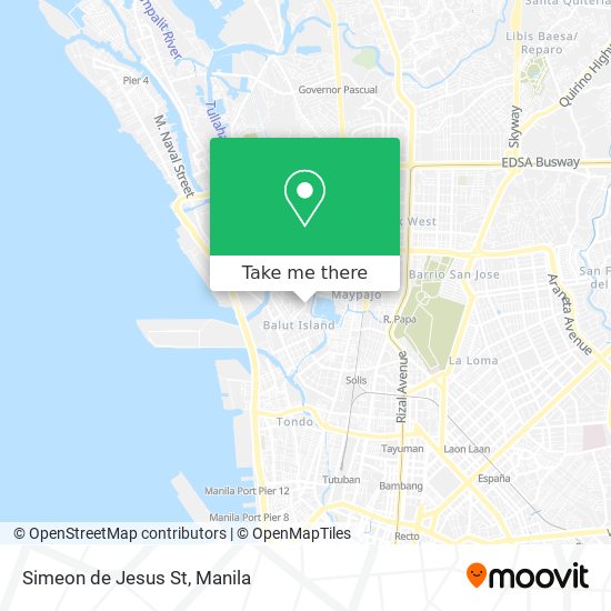 Simeon de Jesus St map