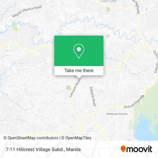 7-11 Hillcrest Village Subd. map