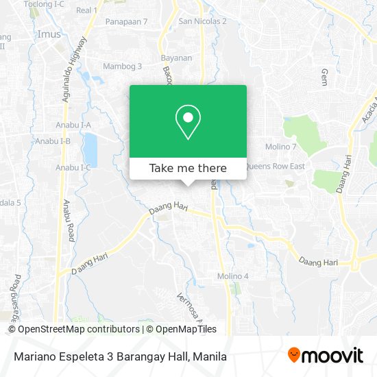 Mariano Espeleta 3 Barangay Hall map
