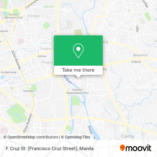 F. Cruz St. (Francisco Cruz Street) map