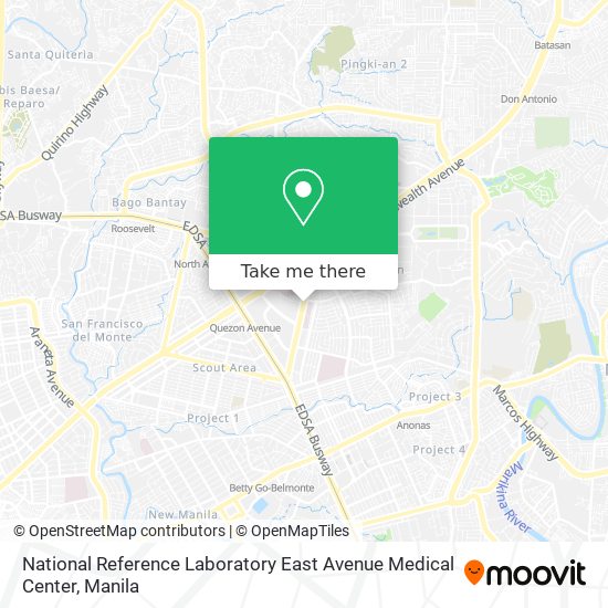 National Reference Laboratory East Avenue Medical Center map