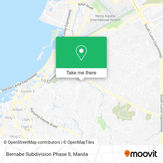Bernabe Subdivision Phase II map