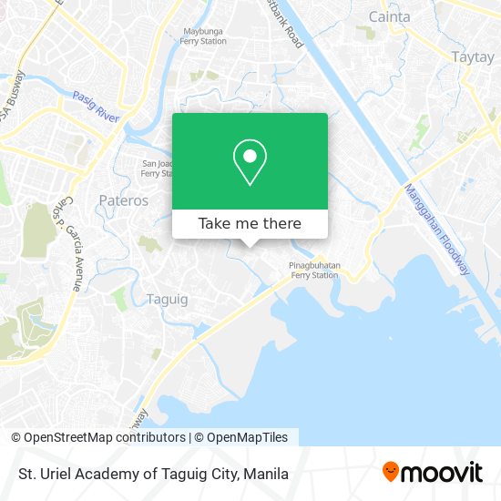 St. Uriel Academy of Taguig City map