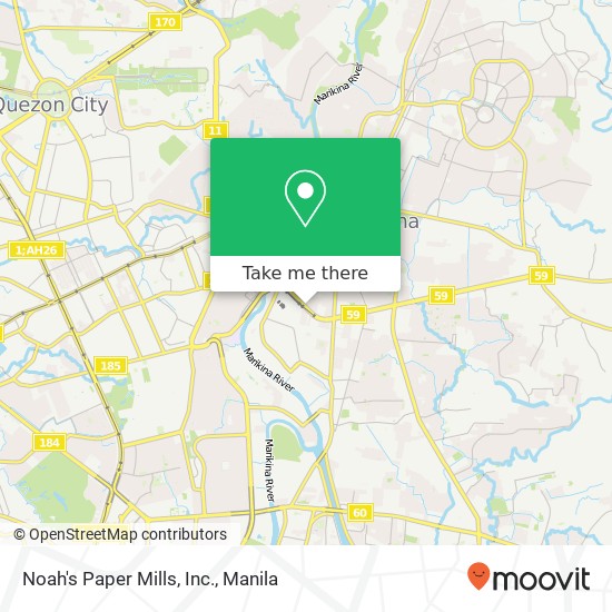 Noah's Paper Mills, Inc. map