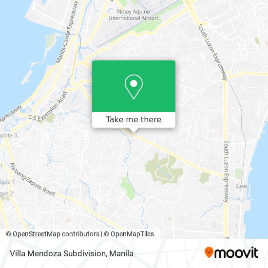 Villa Mendoza Subdivision map