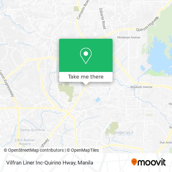Vilfran Liner Inc-Quirino Hway map