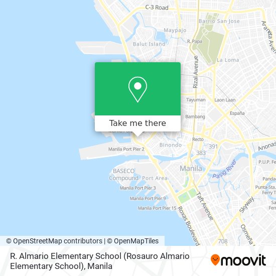 R. Almario Elementary School map