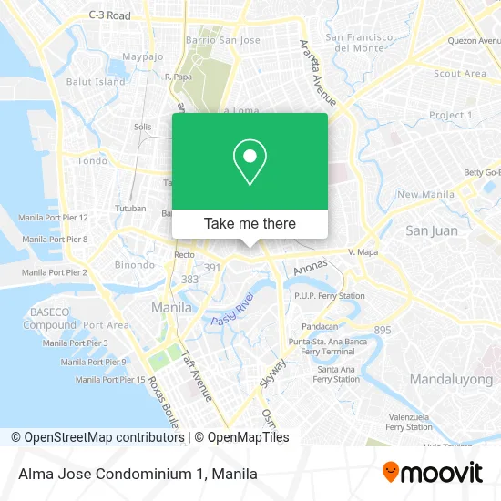 Alma Jose Condominium 1 map