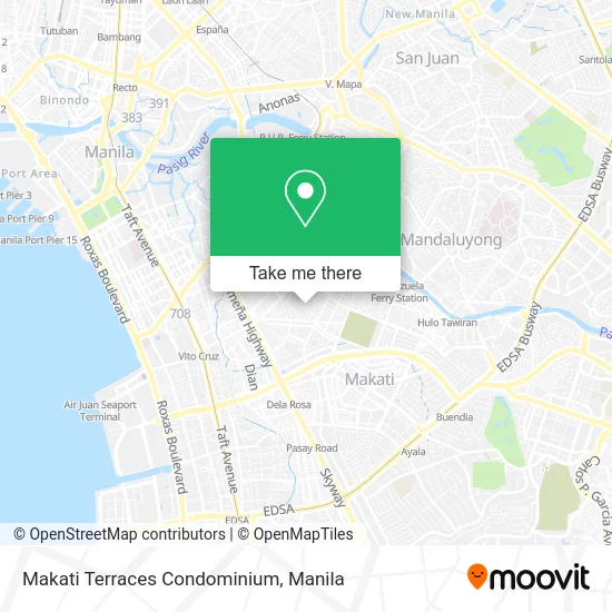 Makati Terraces Condominium map