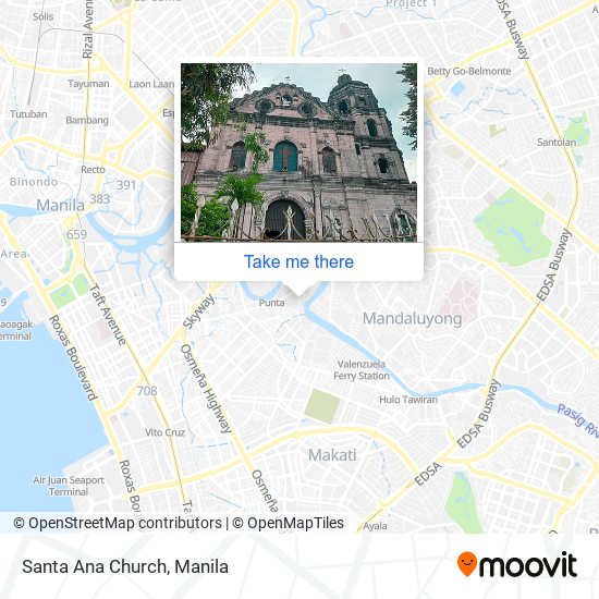 Santa Ana Church map
