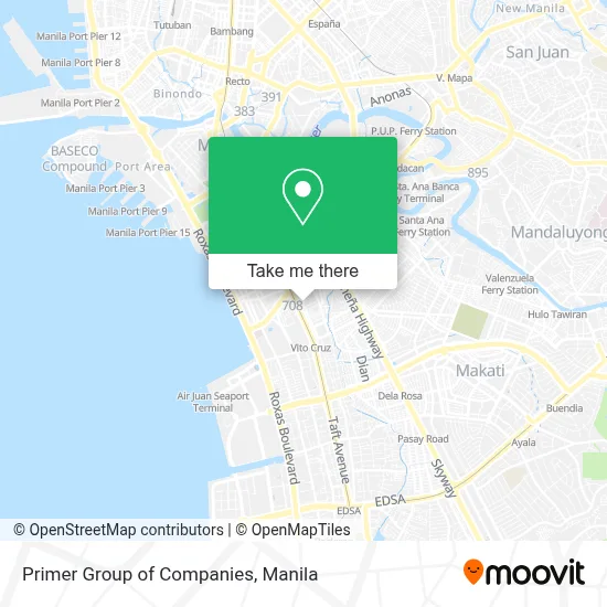 Primer Group of Companies map