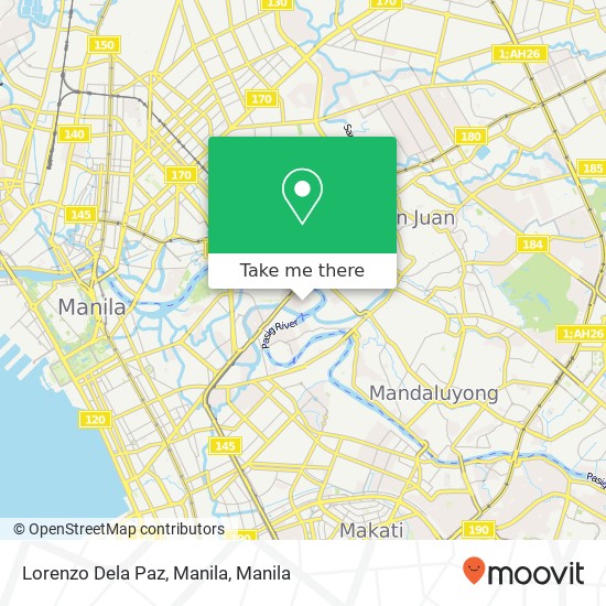 Lorenzo Dela Paz, Manila map