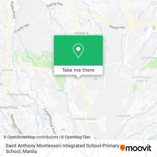 Saint Anthony Montessori Integrated School-Primary School map