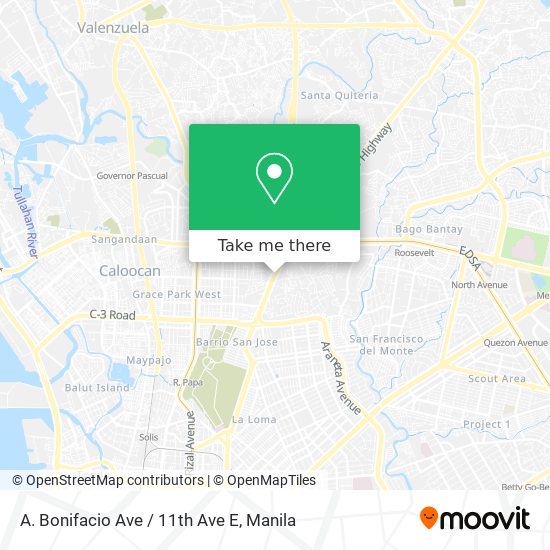 A. Bonifacio Ave / 11th Ave E map