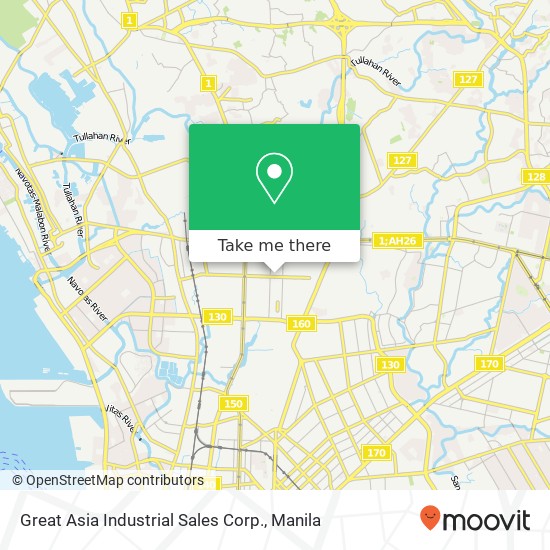Great Asia Industrial Sales Corp. map