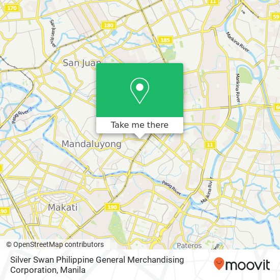 Silver Swan Philippine General Merchandising Corporation map