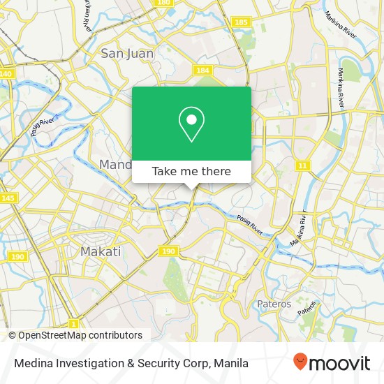 Medina Investigation & Security Corp map