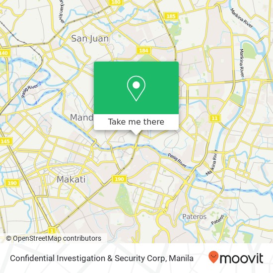 Confidential Investigation & Security Corp map