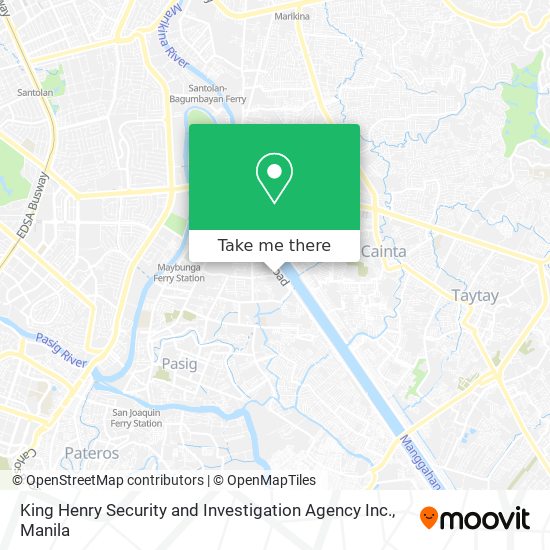 King Henry Security and Investigation Agency Inc. map
