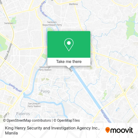 King Henry Security and Investigation Agency Inc. map