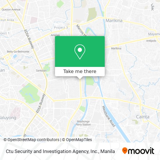 Ctu Security and Investigation Agency, Inc. map