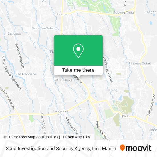 Scud Investigation and Security Agency, Inc. map