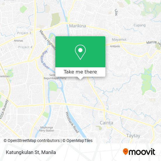 Katungkulan St map