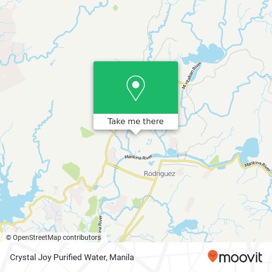 Crystal Joy Purified Water map