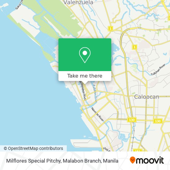 Milflores Special Pitchy, Malabon Branch map