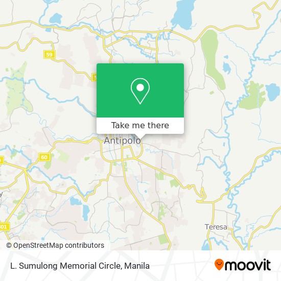 L. Sumulong Memorial Circle map