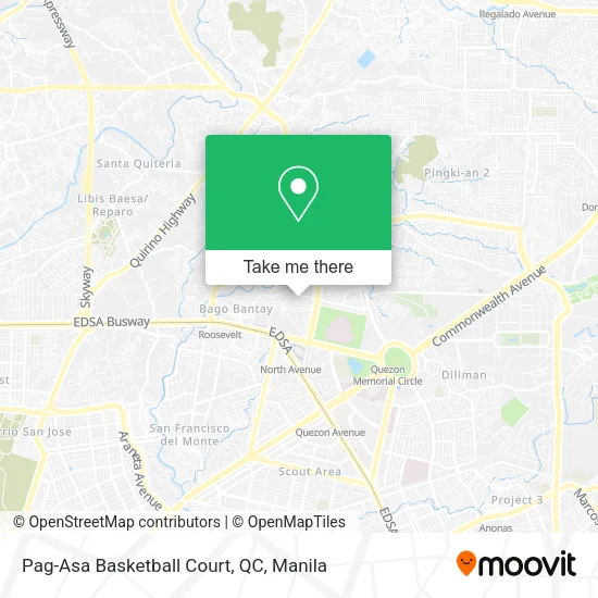 Pag-Asa Basketball Court, QC map