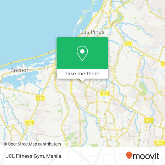 JCL Fitness Gym map