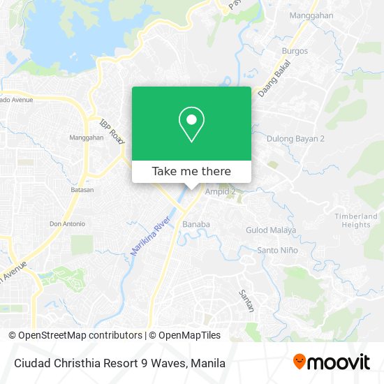Ciudad Christhia Resort 9 Waves map