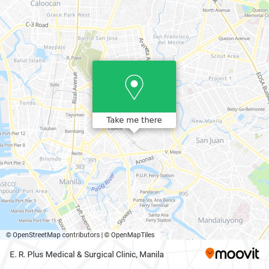 E. R. Plus Medical & Surgical Clinic map