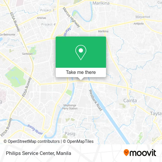 Philips Service Center map