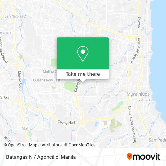 Batangas N / Agoncillo map