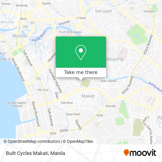 Built Cycles Makati map