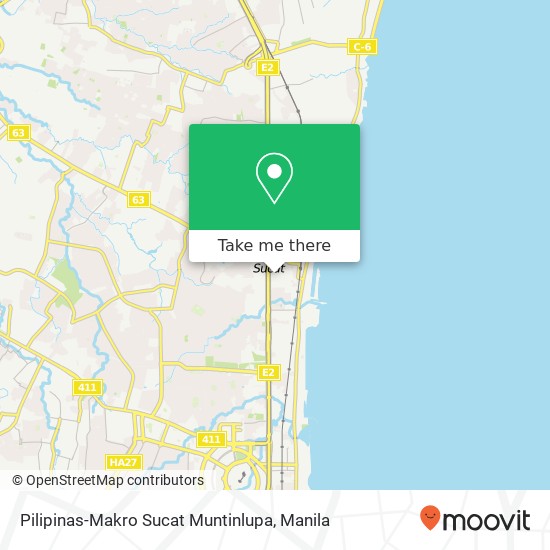 Pilipinas-Makro Sucat Muntinlupa map