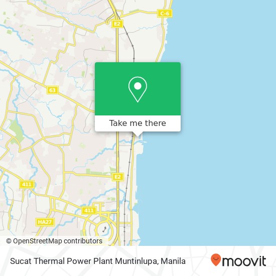 Sucat Thermal Power Plant Muntinlupa map